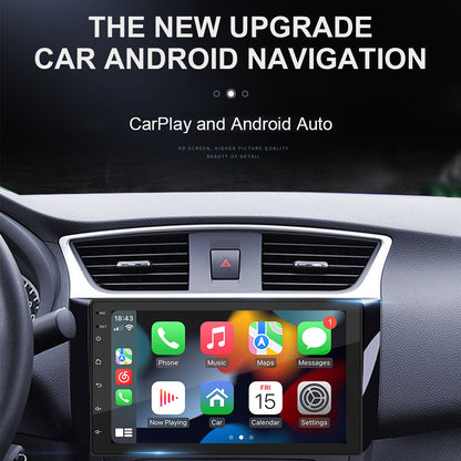 7" Android 10 2G+64G Quad Core GPS WiFi Bluetooth Car Stereo MP5 Player Carplay