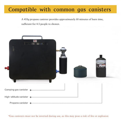 Propane Portable Water Heater Countertop Instant Camping Shower For Outdoors*