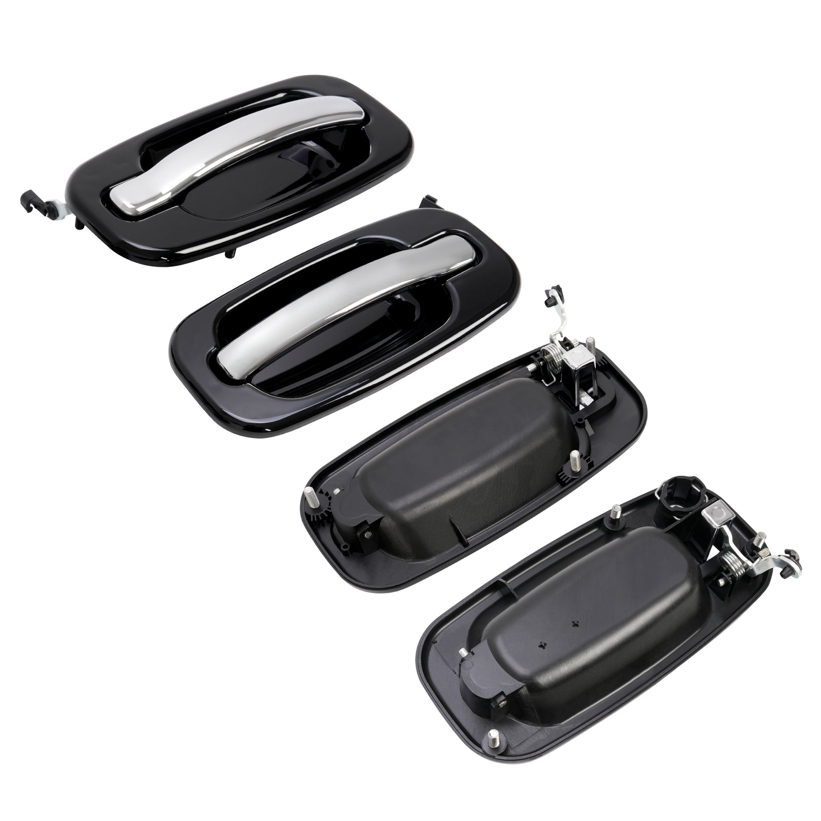 Solid Spare Outer Exterior Door Handles Set of 4 For Chevy Silverado GMC Cadillac 1999-2006