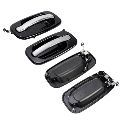Solid Spare Outer Exterior Door Handles Set of 4 For Chevy Silverado GMC Cadillac 1999-2006