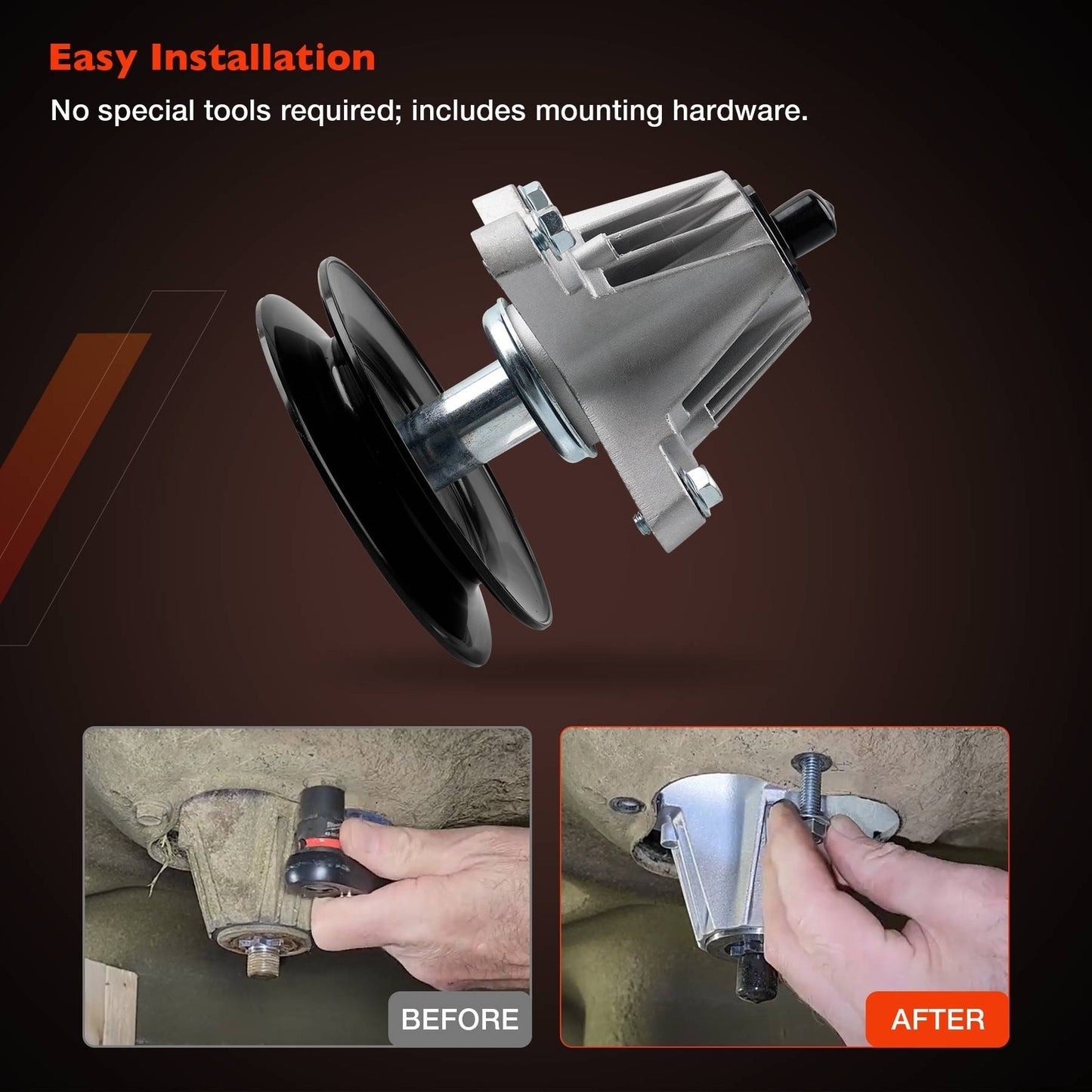 2X 618P09236 Mower Deck Spindles For Cub Cadet XT1 ZT1 ZT2 Craftsman 54 In Deck