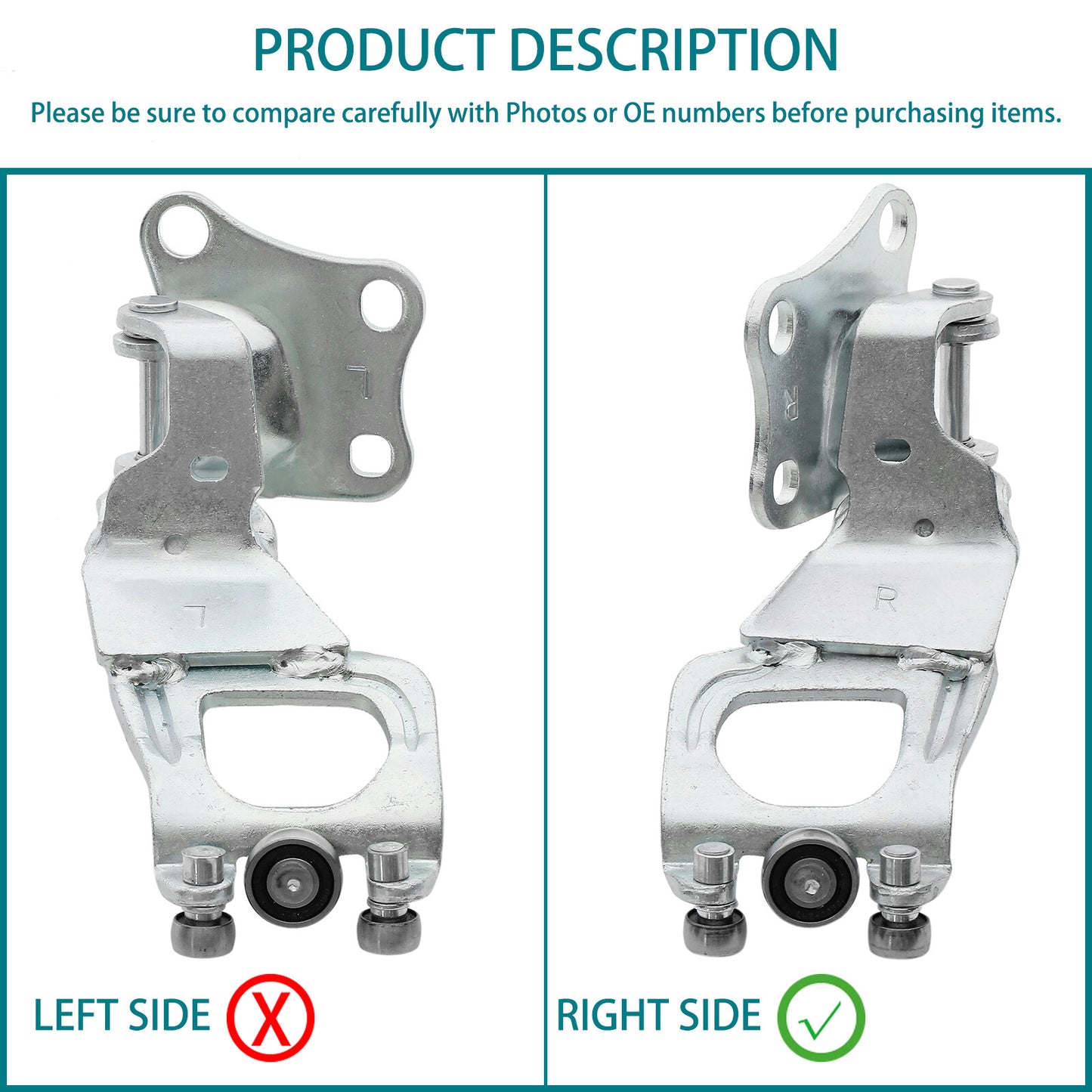 Right Center Sliding Door Hinger & Rolle for 2004-2010 Toyota Sienna 68380-08031