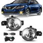 Pair LED Bumper Fog Light Driving Lamp For 2004-2019 Nissan Altima Versa Sentra