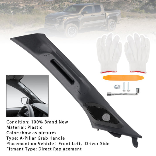 Driver Side A-Pillar Grab Handle For Toyota Tacoma Gen 4th 2024-2026 Black