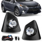 Fit 2014 2015 2016 Toyota Corolla S Bumper Fog Lights W/ Switch+Wiring Lamp Pair