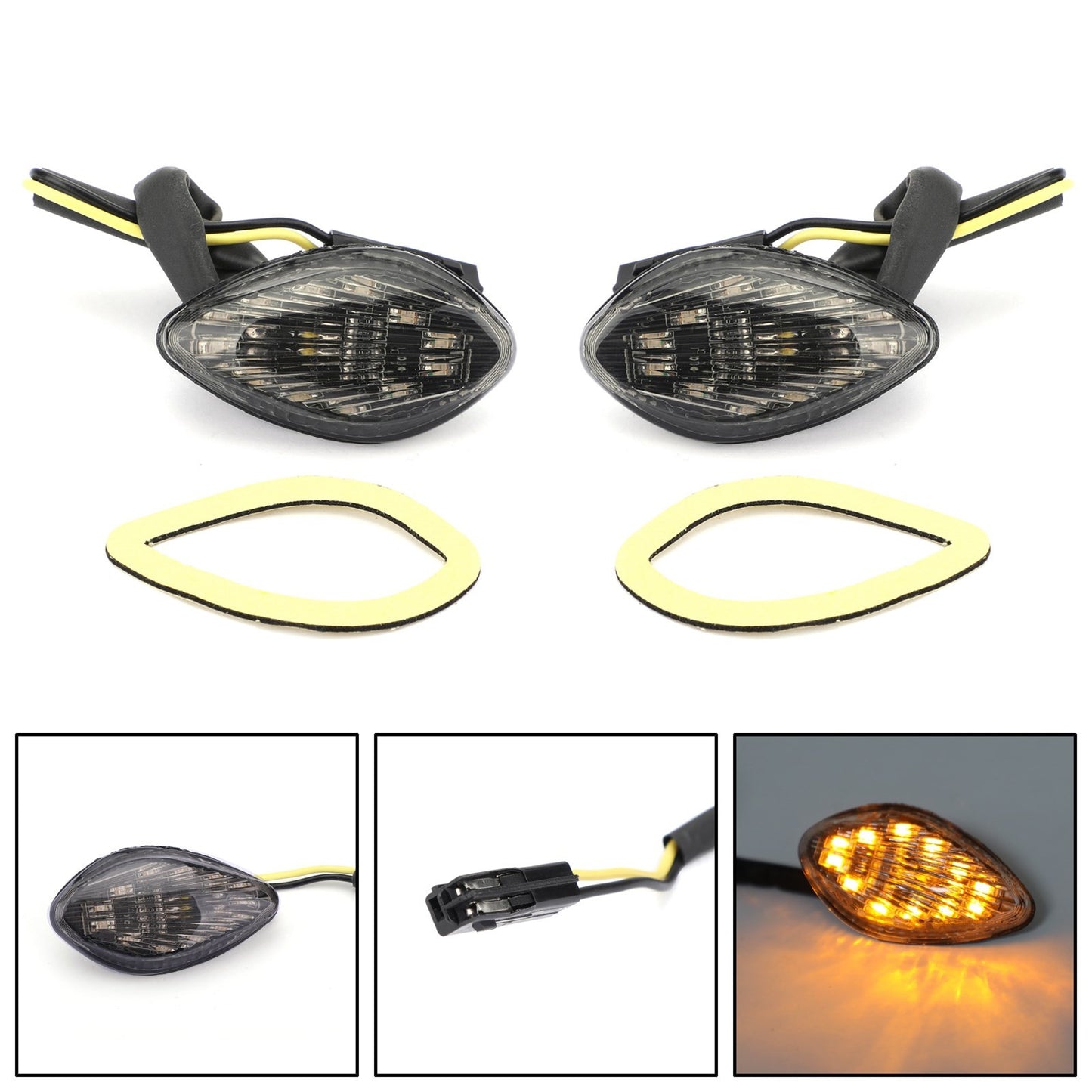 Smoke Turn Signals Fit For Honda CBR 600 F3/F4/F4i CBR 600 1000 RR CB 919 US