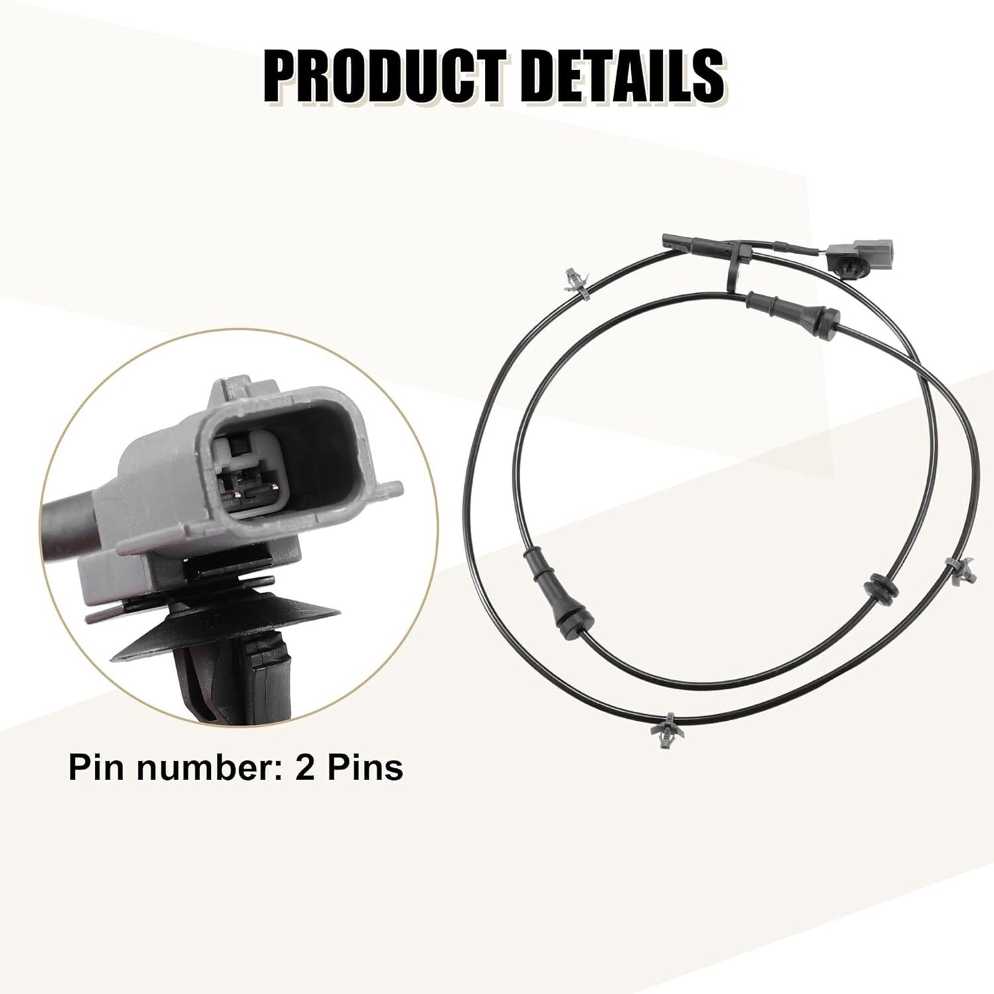 For 2013-18 Nissan Sentra Front ABS Wheel Speed Sensor Driver Or Passenger Side