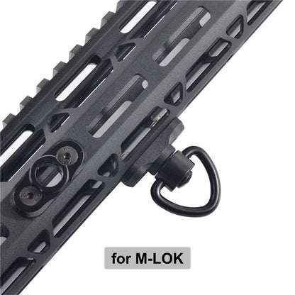 4X Push Button QD Quick Detach/Release Rifle Heavy Duty Sling Swivel Mount