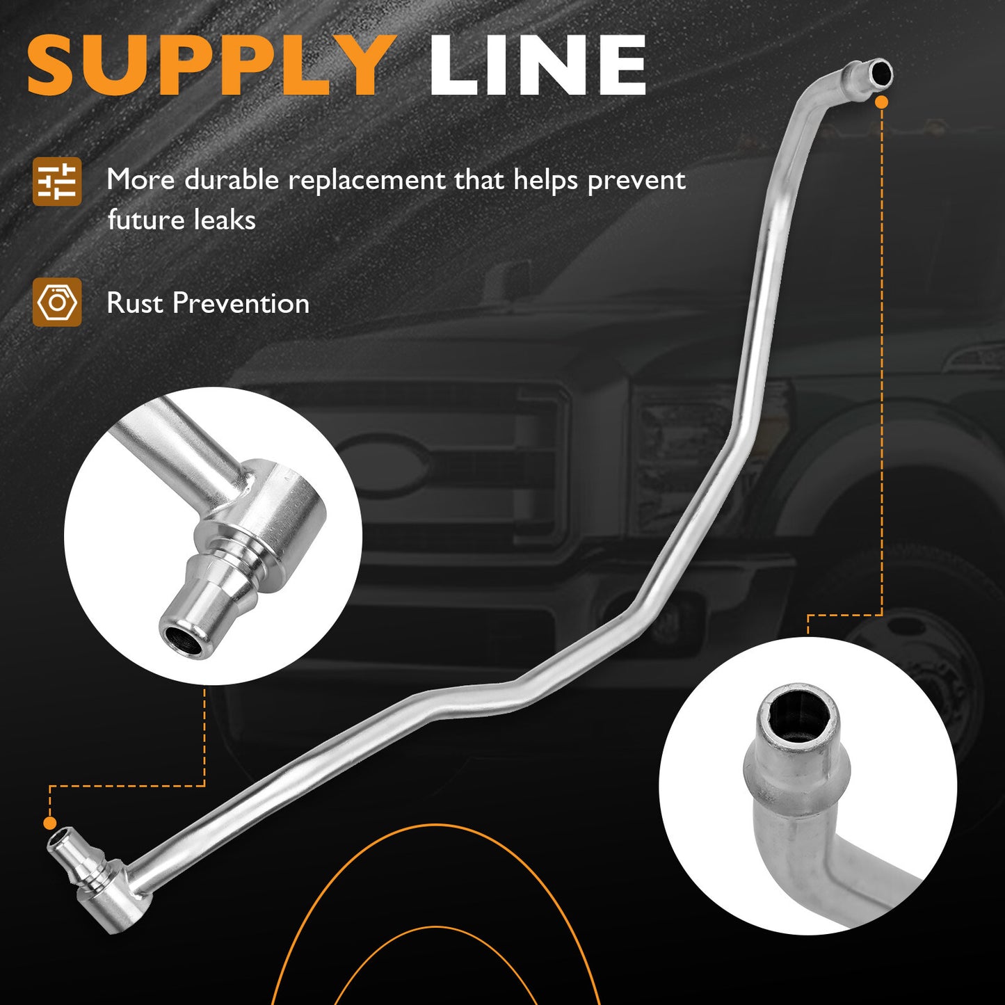 926-187 Turbo Coolant Line Kit Driver Side For 11-21 Ford F150  Transit Lincoln