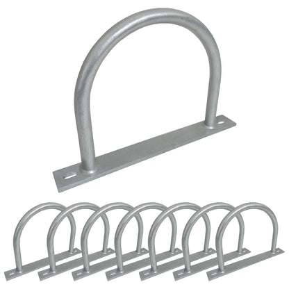 Dock Piling Hoop on Plate - 10" - Hoop Pile Holder - 2" Plate, 3/8" thick (8)