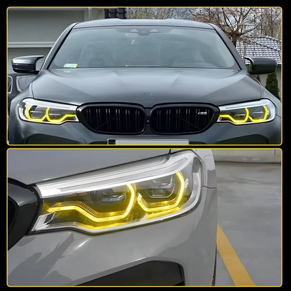 YELLOW DRL LED BOARDS FOR 17-20 BMW G30 530i 540i F90 M5 DAYTIME RUNNING LIGHTS
