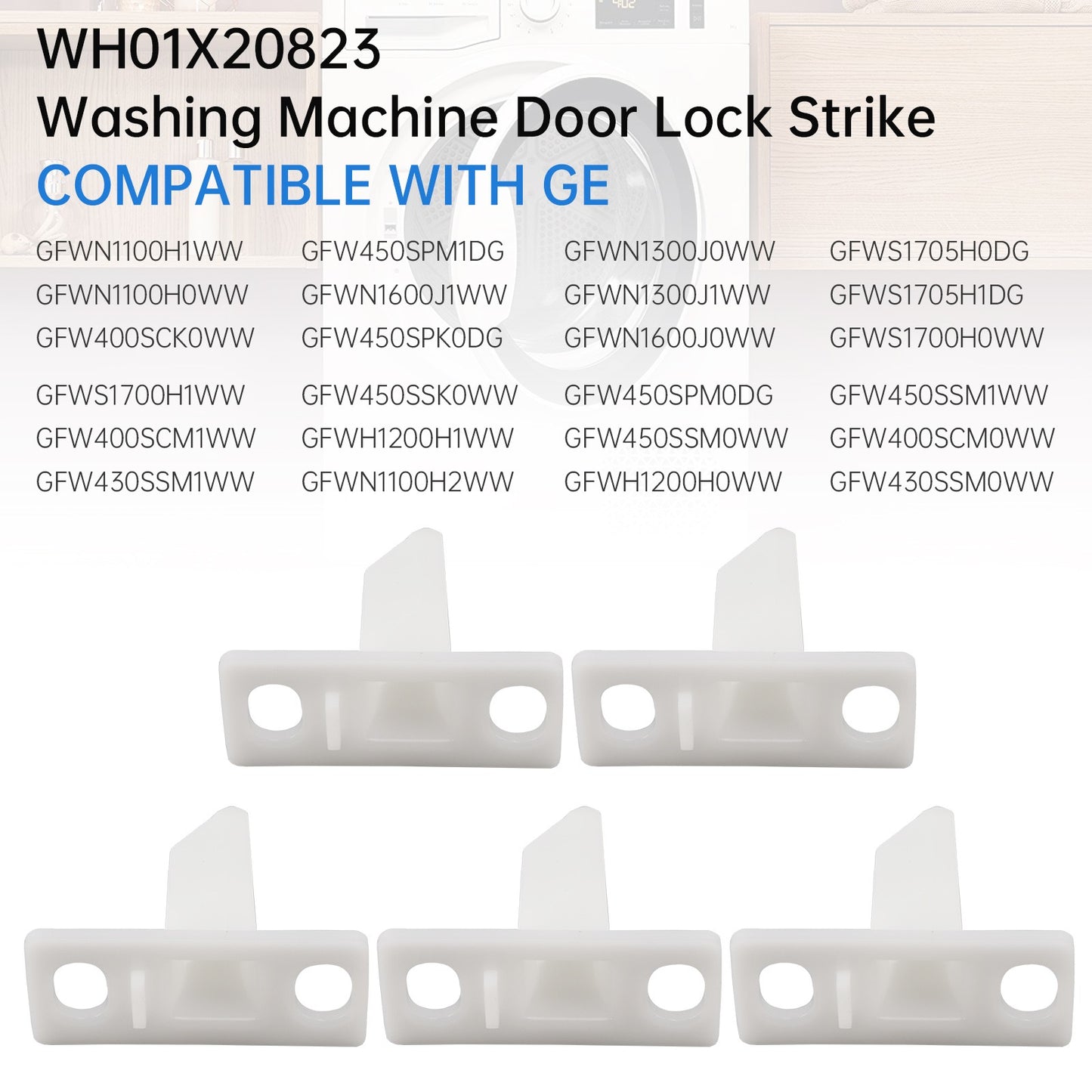 5x Washer Door Lock Strike WH01X20823 For GE Hotpoint AP6004903 PS11736830