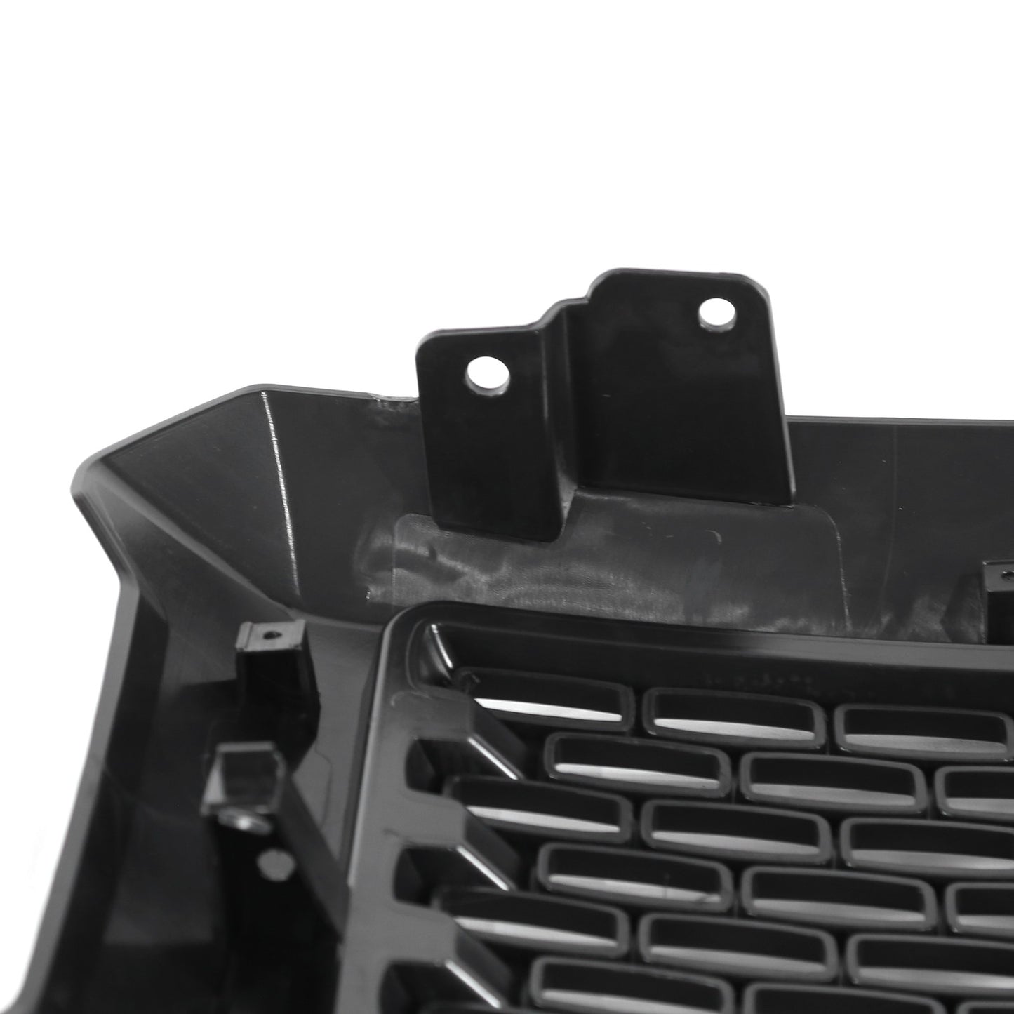Front Upper Bumper Grille Matte Black For GMC Sierra 1500 2014 2015 Denali Style