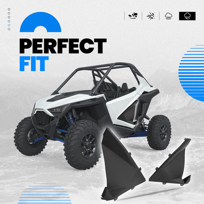 Solid Spare For 22-24 Polaris RZR PRO Textured Door Insert Panel Replacement Kit Lower Door