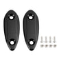 Black mirror delete blanking block off plates fits Kawasaki ZX-6R ZX6R 2009~2012