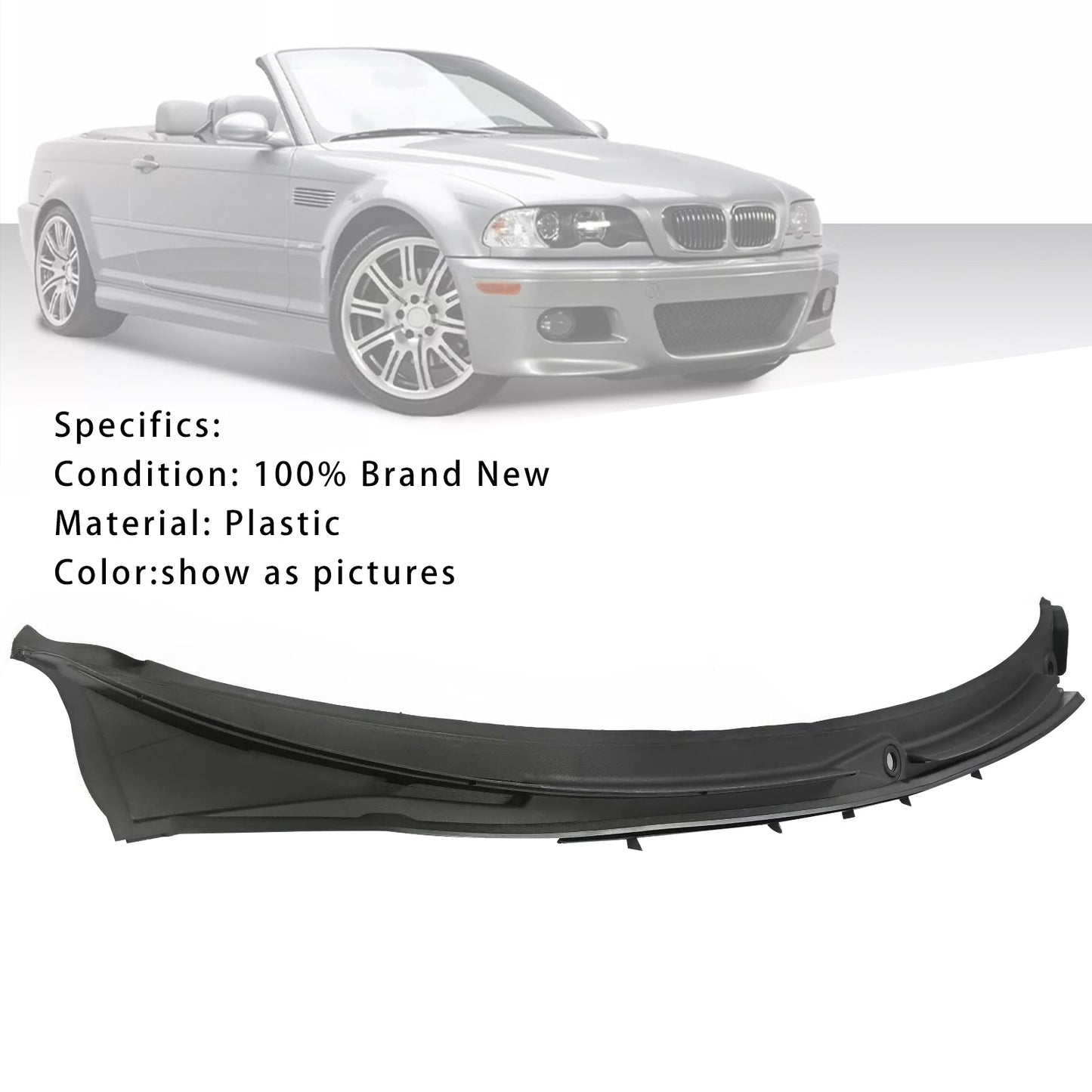 Lower Motor Cowl Cover-Windshield Wiper Grille For BMW M3 E46 323i 328i 96-2006