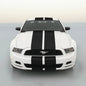 11" BLACK CARBON FIBER VINYL RALLY STRIPES RACING STRIPE For FORD MUSTANG COBRA