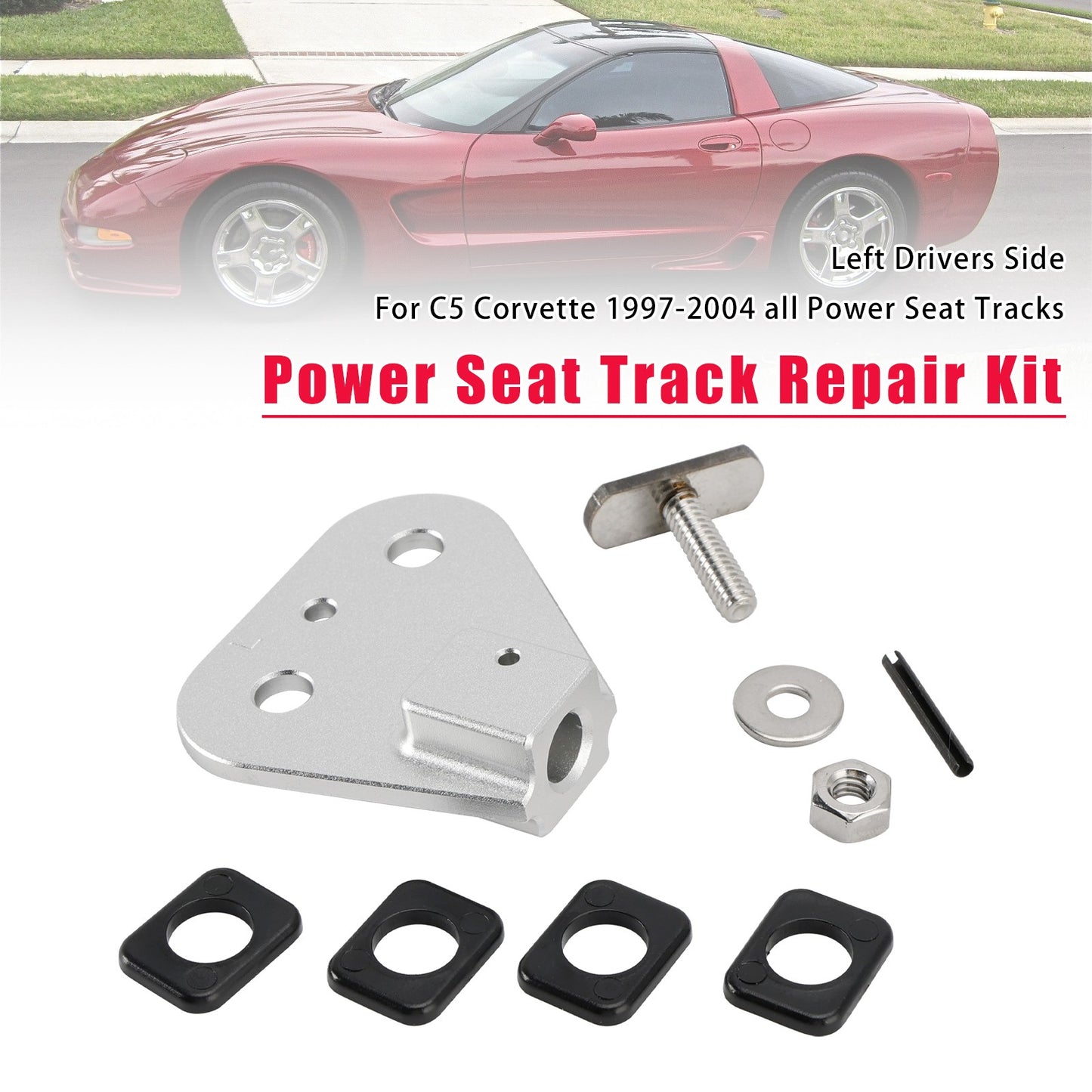 Power Seat Track Repair Kit Left Drivers Side For Chevy Corvette C5 1997-2004