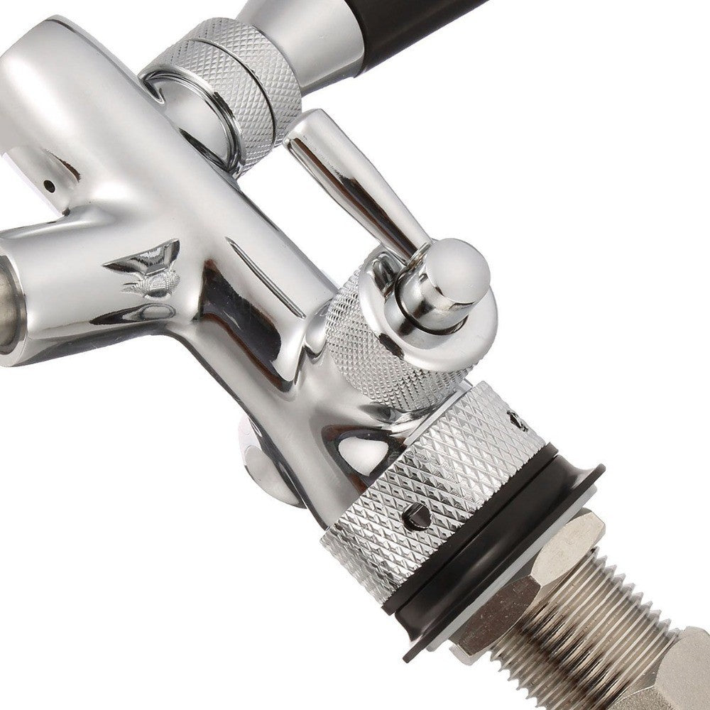 Adjustable Draft Beer Faucet G5/8 Shank w/ Chrome Plating For Kegerator Tap
