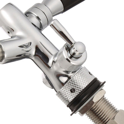 Adjustable Draft Beer Faucet G5/8 Shank w/ Chrome Plating For Kegerator Tap
