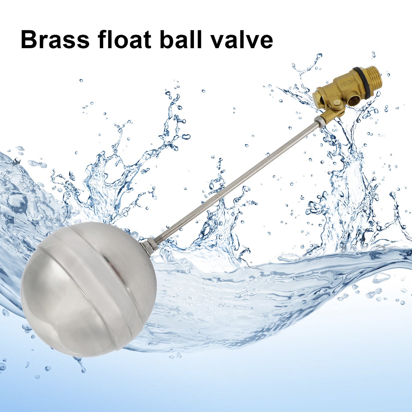 1/2" Male Thread Float Ball Valve Floating Ball Stainless Steel Water Sensor