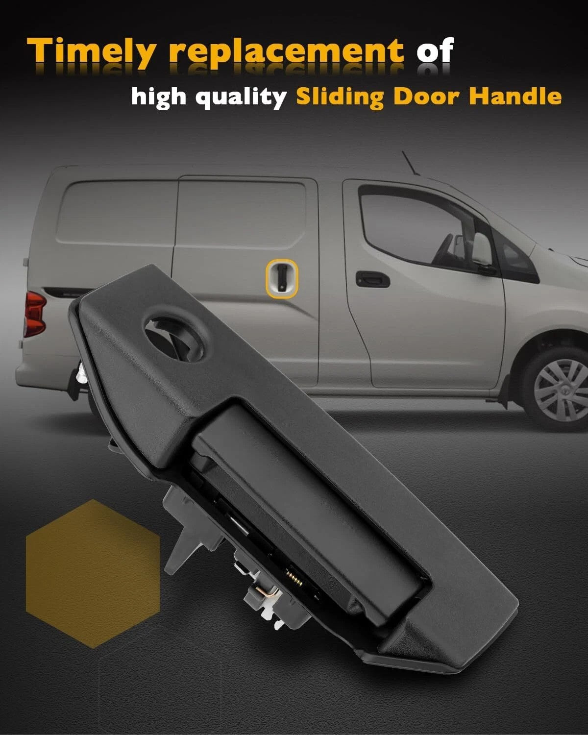 Exterior Rear Right Side Sliding Door Handle Fit 13-21 Nissan NV200 City Express