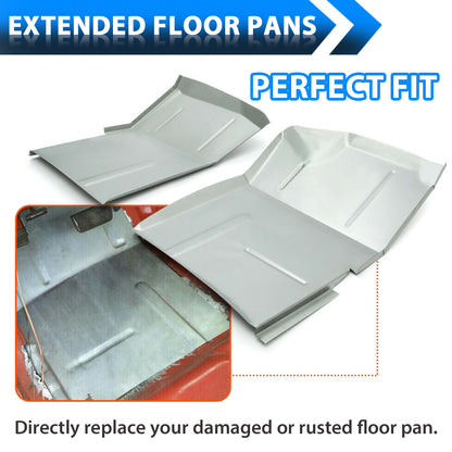 Solid Spare Zinc-plated Extended Floor Pans For Chevy GMC Truck Blazer Jimmy Suburban 73-87
