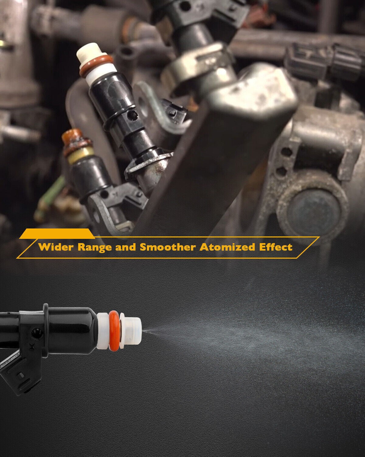 6x 16450-RCA-A01 Fuel Injectors For 2003-13 Honda Accord Odyssey Acura 3.0L 3.2L