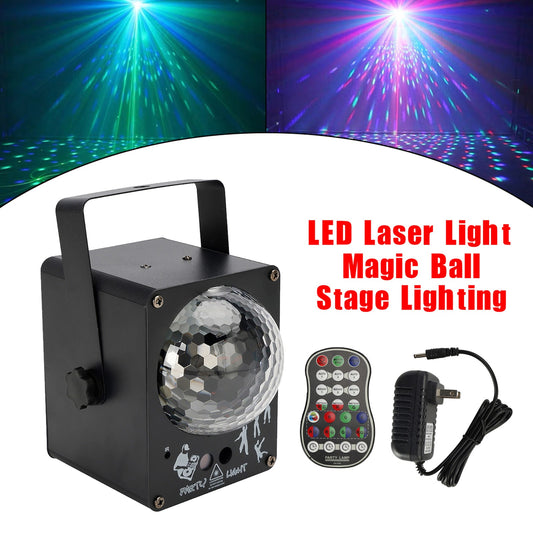 LED Laser Light RGB Lights 60 Patterns Magic Ball Stage Lighting DJ Disco Party