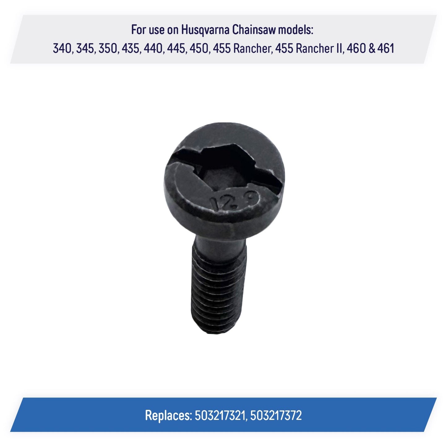(4) Recoil Starter Screws 503217321 for Husqvarna Chainsaw 340-461, 455 Rancher
