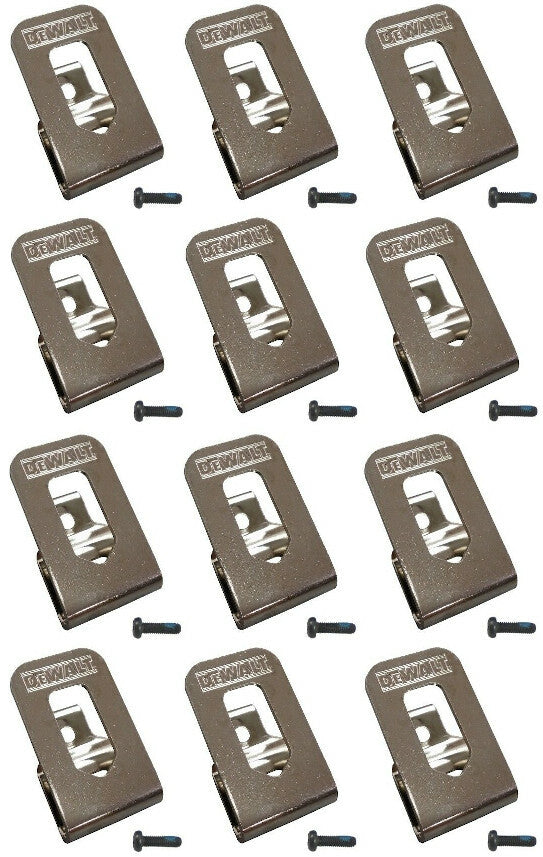 Solid Spare (12) NEW DeWalt 20V Max Li-Ion DCD980 DCD985 Hammer Drill Driver BELT CLIP HOOK