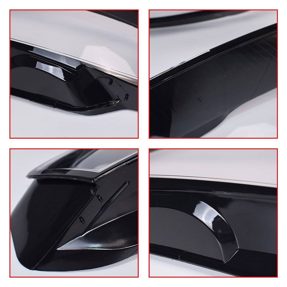 For 2009-2012 Audi A4 2PCS Left & Right  Headlamp Cover Headlight Lens Cover