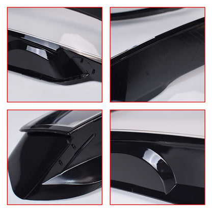 For 2009-2012 Audi A4 2PCS Left & Right  Headlamp Cover Headlight Lens Cover