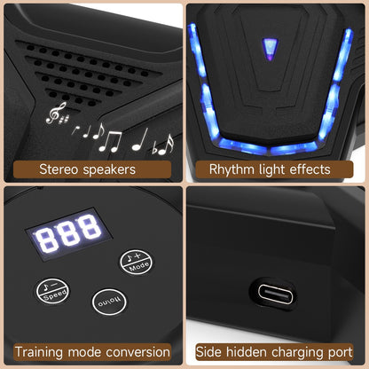 Colorful LED Music Punching Machine with Gloves – Bluetooth Boxing Trainer