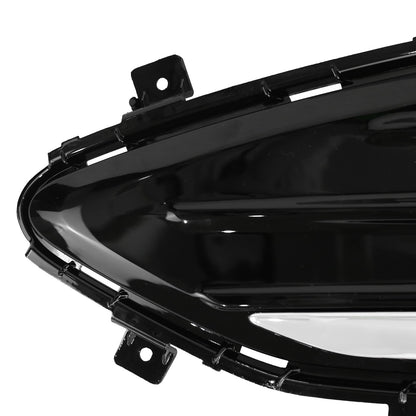 2Pcs Fog Light Cover For 2019-2024 Ford Edge Front Bumper Chrome Trim w/Bezel