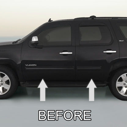 CHROME SIDE DOOR TRIM ROCKER PANEL MOLDING For GMC YUKON / YUKON XL 07-14