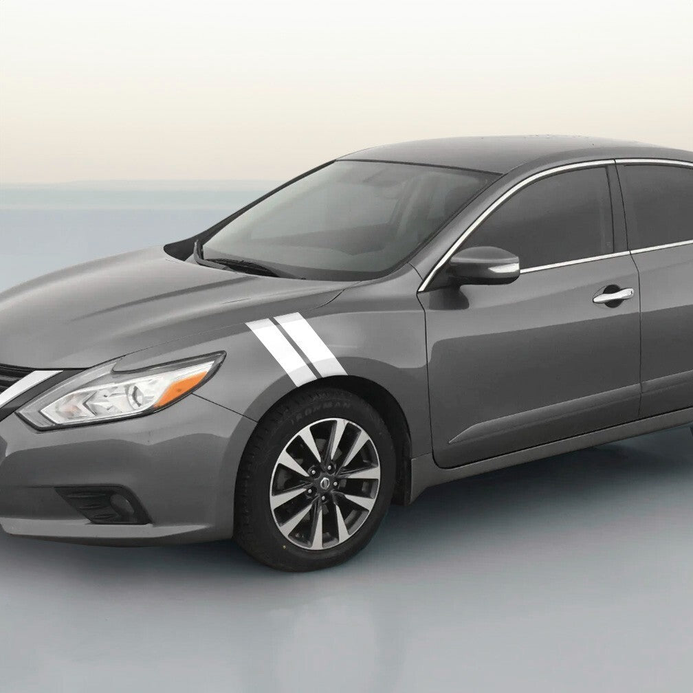 3" Dual Fender Stripe Hash Mark Stripe Decal Graphic Kit For Nissan Altima