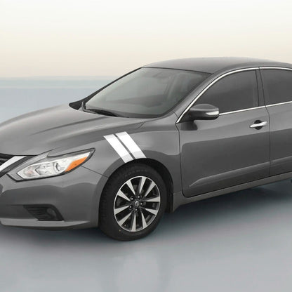 3" Dual Fender Stripe Hash Mark Stripe Decal Graphic Kit For Nissan Altima