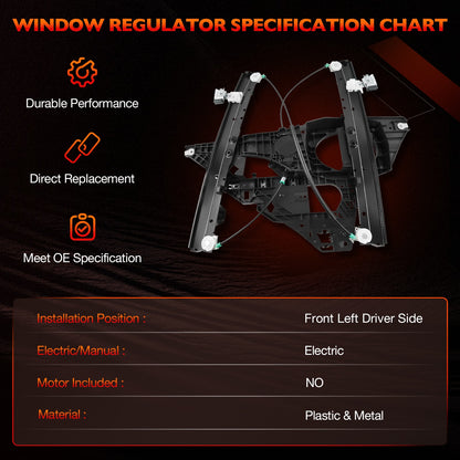For 07-17 Lincoln Navigator Ford Expedition Window Regulator Front Driver Side