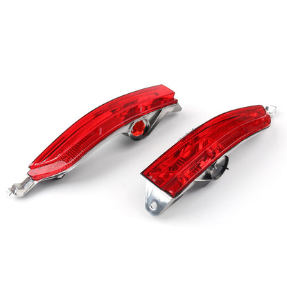 1Pair Red Rear Fog Lamp Bumper Cover Reflector For VW Touareg 2011-2014
