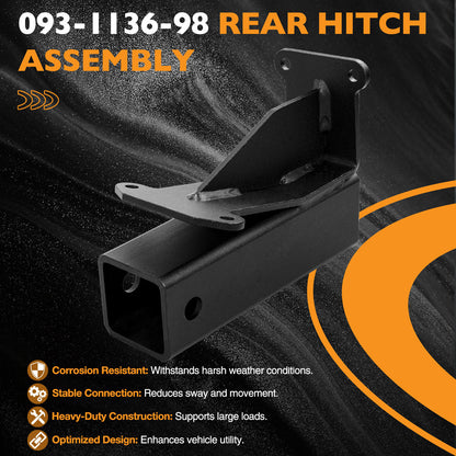 093-1136-98 Black 2" Trailer Hitch Kit For Bad Boy, Maverick 2021-UP