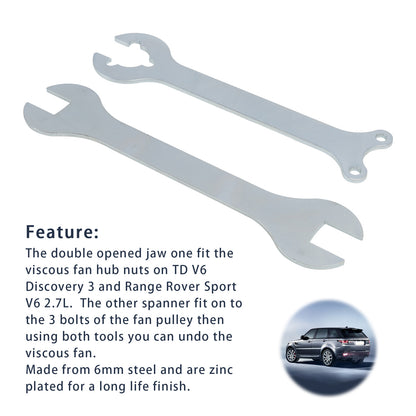 Viscous Fan Tool Spanner Fit Land Rover Range Rover Sport & TD V6 Discovery 3.