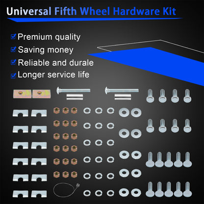 5th Wheel Hitch Rail Hardware Mounting Kit Trailer Hitch Mount For Reese 16111