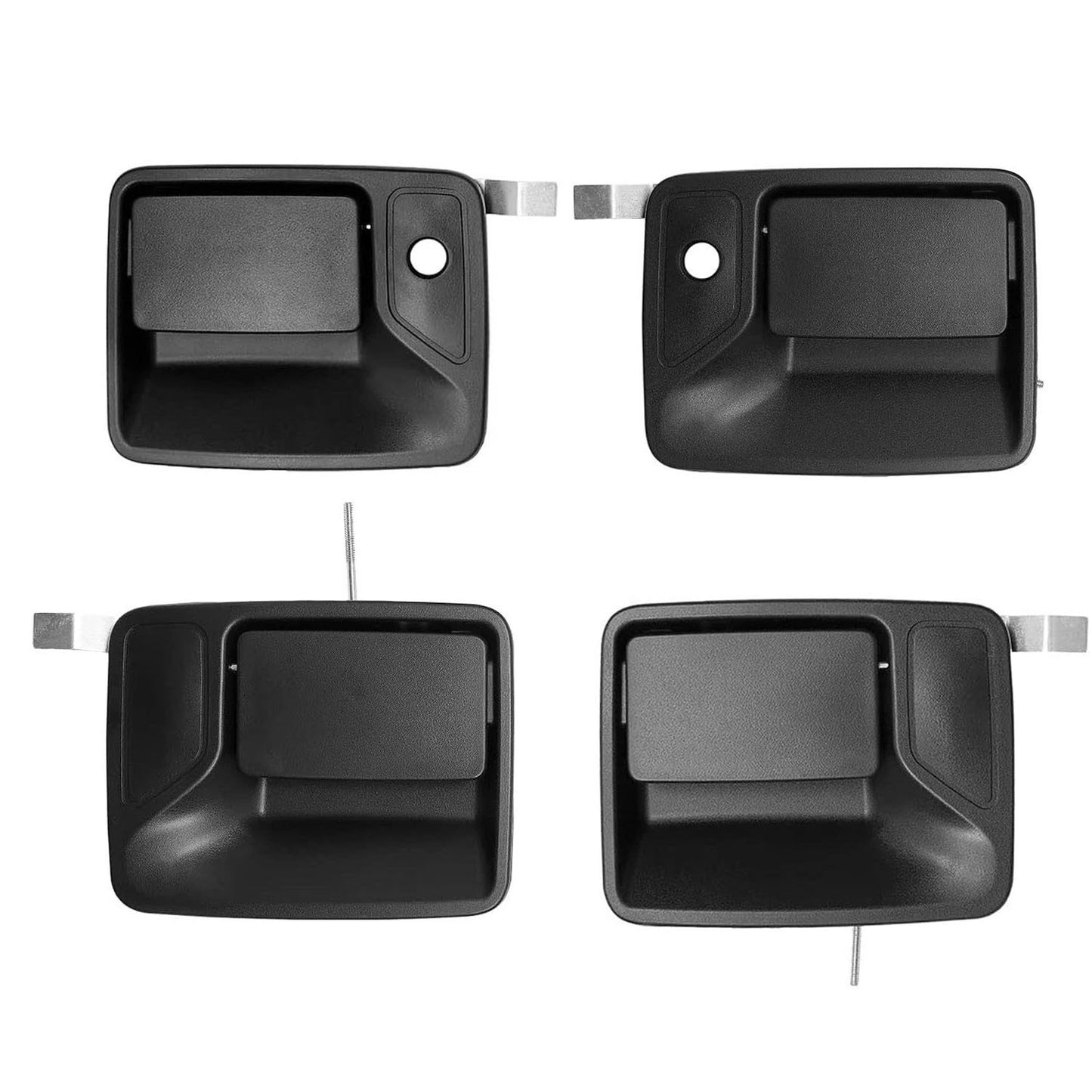 4Pcs Exterior Door Handles Set For 1999-2016 Ford F-250 F-350 Super Duty 79306