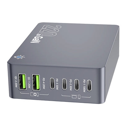 F8A Charging Station USB 6-Port Fast Charger PD100W Charging Stand Smart Charger