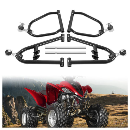 Solid Spare Black Front Extended A-Arm For Yamaha Raptor 250 YFM250R 2008-13 Powder Coated