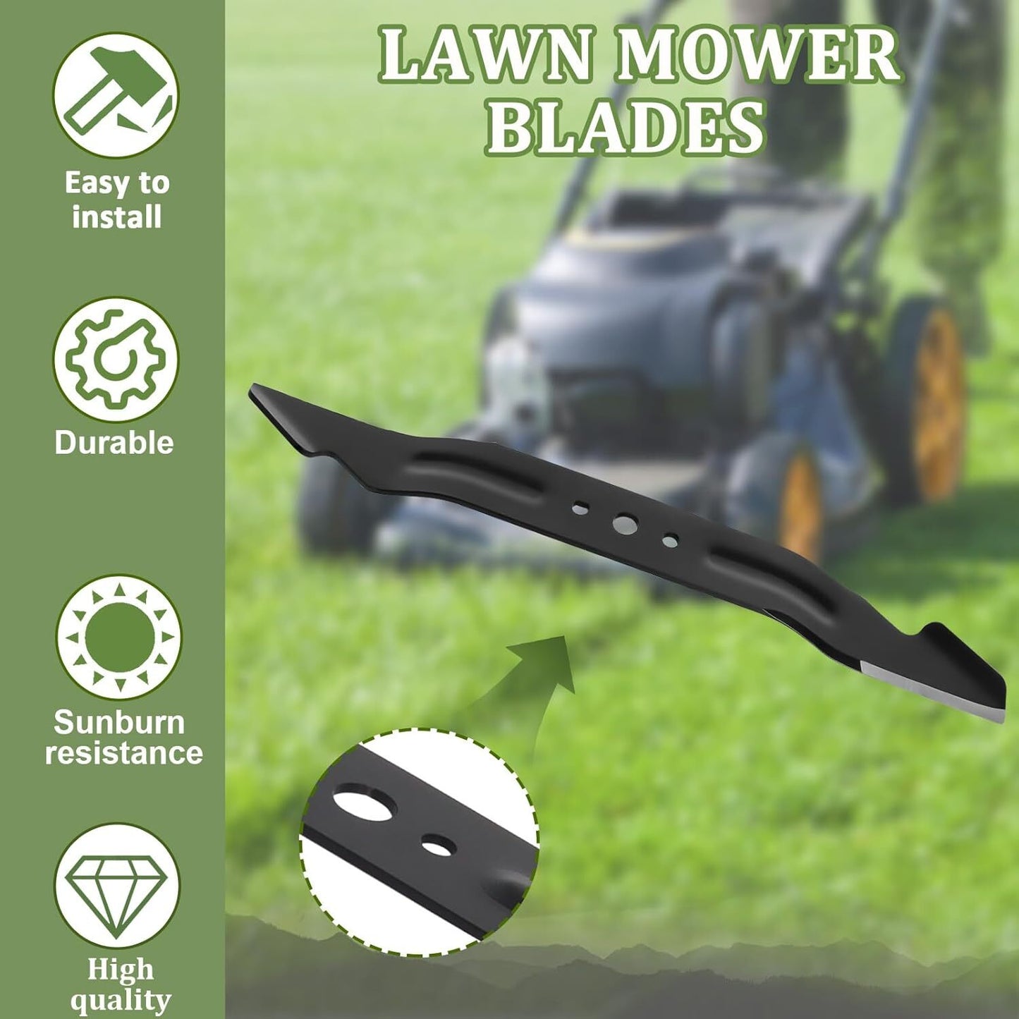 AB2100 21" Deck Blade Fits EGO Single Mulching Lawn Mower LM2100 LM2102SP AB2101
