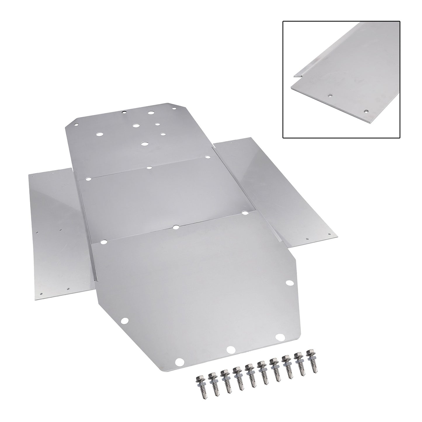 Chassis Guard Aluminum Skid Plate For Polaris Rzr 800 2008-2014 S 900 2015-2016