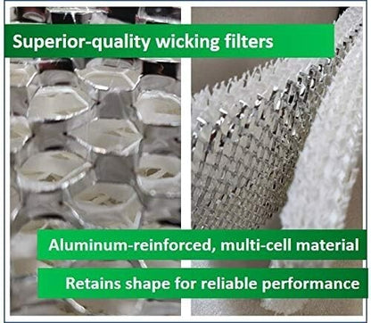 Solid Spare 6 EFP Filters for Equate EQWF2 Wicking Filters for Cool Mist Humidifier