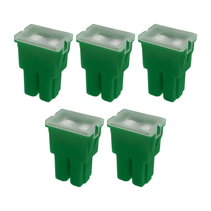 40A Straight Female Fuse Cartridge FLF PAL Auto Link for Car Truck RV SUV - 5pk